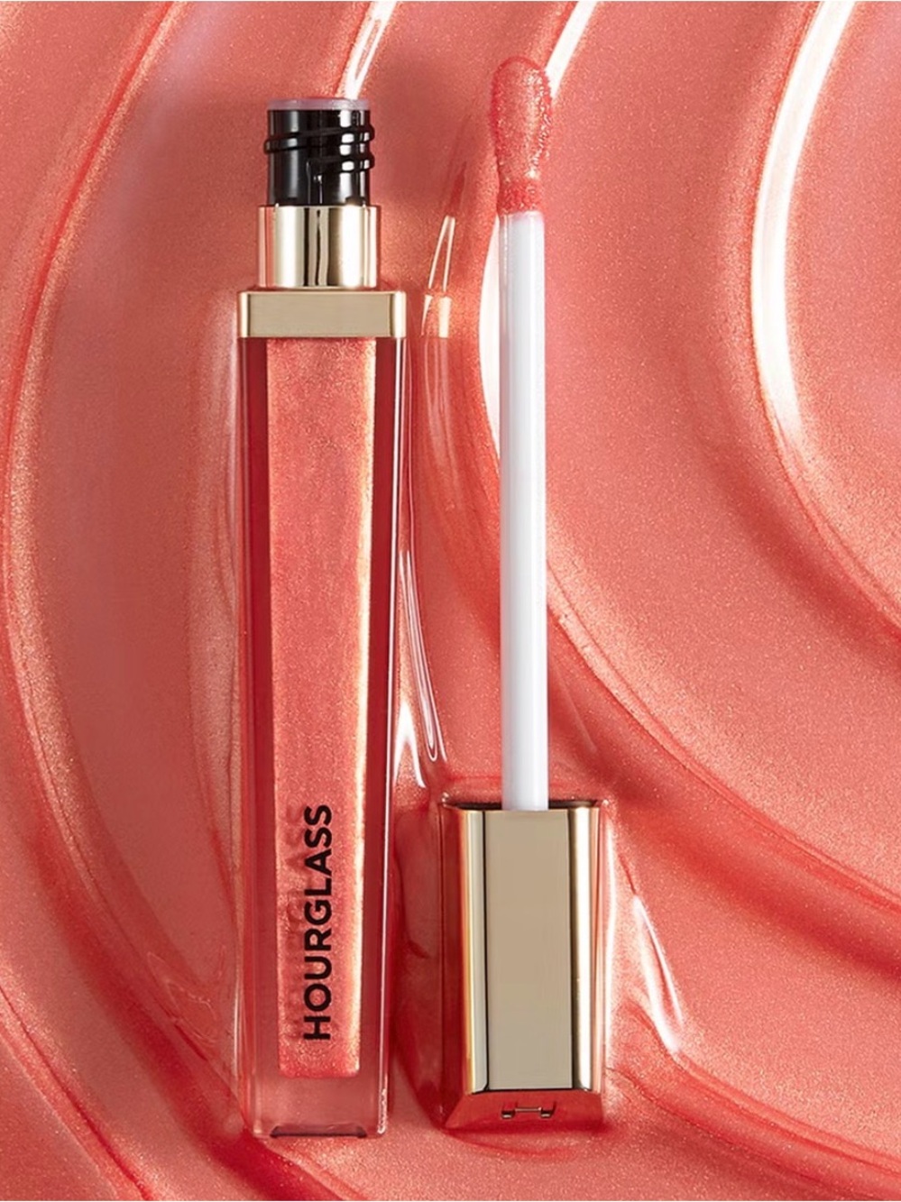 $44 NEW Hourglass Unreal high shine volumizing lip gloss-Solar